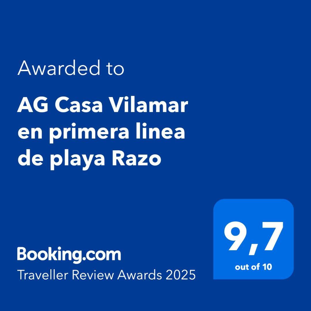 Ag Casa Vilamar En Primera Linea De Playa Razo Razo da Costa Εξωτερικό φωτογραφία
